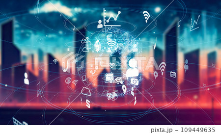未来都市とネットワーク 109449635