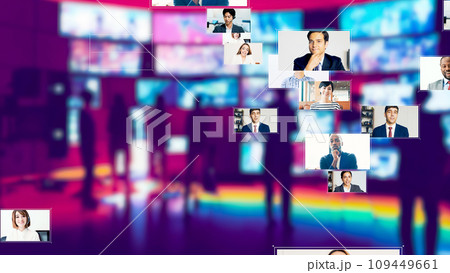 ライブ配信　ビデオ会議　ユーチューバー 109449661