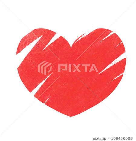 Red heart  isolated on white background 109450089