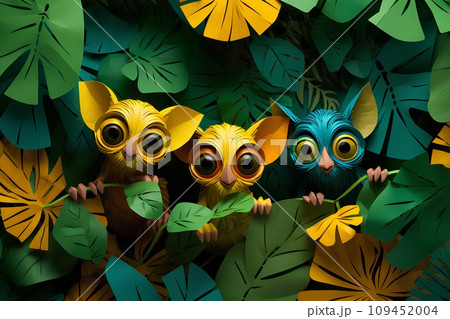 ジャングルとメガネザルくん-1 ジャングルとメガネザルくん-1 109452004