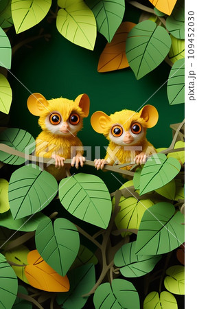 ジャングルとメガネザルくん(タテ) 109452030