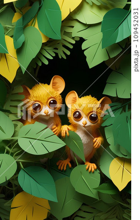 ジャングルとメガネザルくん(タテ) 109452031