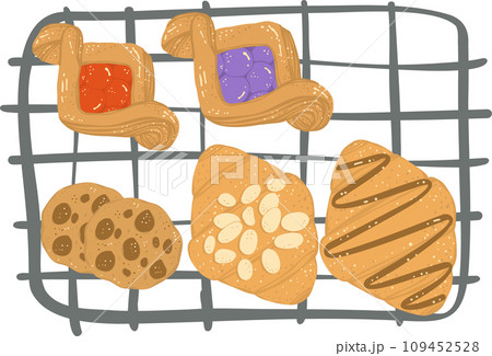 cute bakery bread pastry menu flat design hand drawing illustration cute bakery bread pastry menu flat design hand drawing illustration 109452528