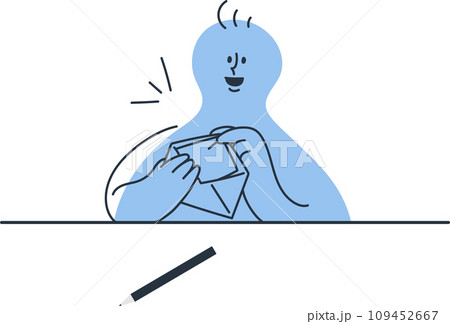 手紙をしまう人 109452667