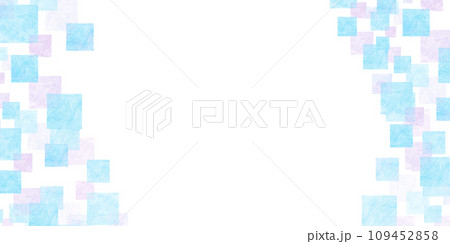 カラフルな四角模様のフレーム 背景素材 カラフルな四角模様のフレーム 背景素材 109452858