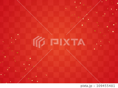 高級感のある赤の格子模様テクスチャ 109455481