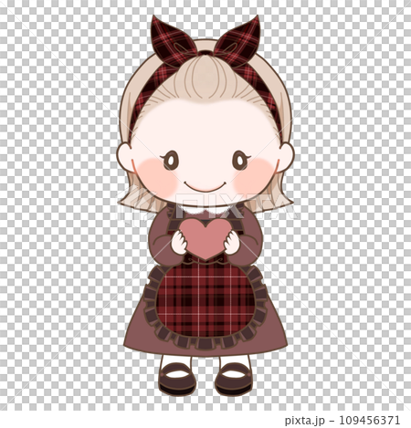 A girl with a heart 109456371