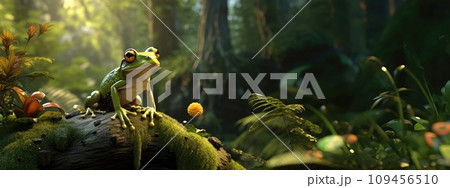 colorful tree frog 109456510