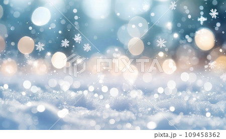 キラキラした冬と雪のイメージ 109458362