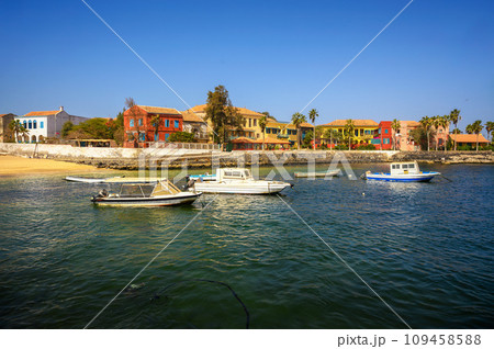 Historic city on the Goree island near Dakar, Senegal, Africa Historic city on the Goree island near Dakar, Senegal, Africa 109458588