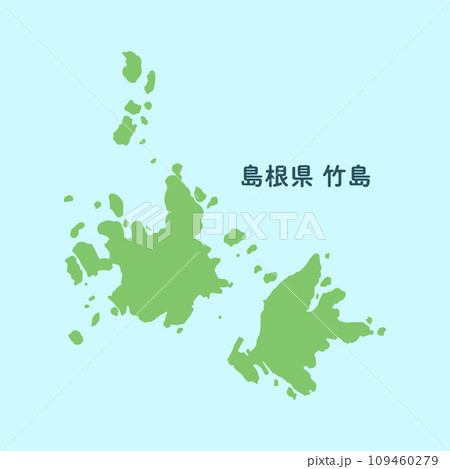 島根県竹島の地図 109460279