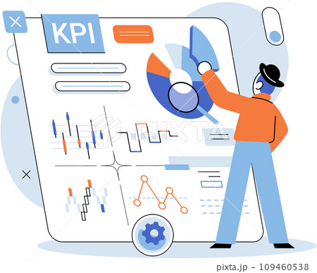 KPI key performance indicator. Vector...のイラスト素材 [109460538] - PIXTA