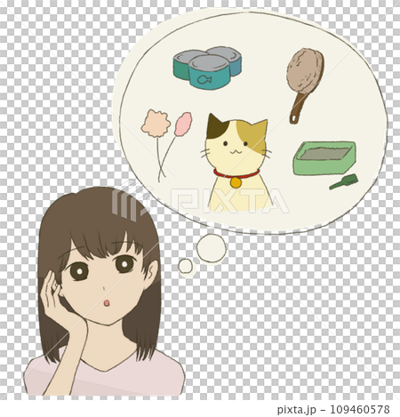 People who think about how to keep a cat People who think about how to keep a cat 109460578