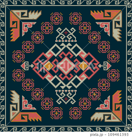 Georgian embroidery pattern 87 109461393
