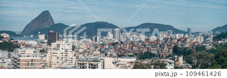 Rio de Janeiro Skyline Contrast with Sugarloaf Mountain 109461426