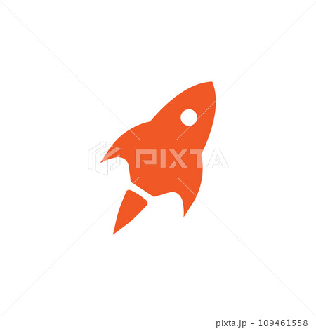 Rocket Logo Template in Flat Style Rocket Logo Template in Flat Style 109461558
