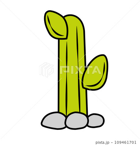 Isolated green cactus icon flat design Vector 109461701