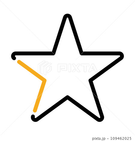Isolated summer star shape icon Flat design Vector 109462025