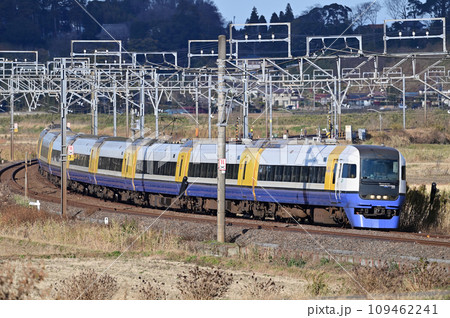 総武本線　佐倉ー物井　JR東日本　255系　Be-05編成（幕張）　わかしお　さざなみ　しおさい 109462241