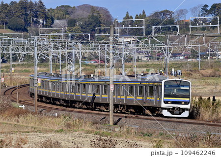 総武本線　佐倉ー物井　JR東日本　209系3100番台　C603編成（幕張） 109462246