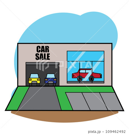 Isolated parking building icon flat design Vector Isolated parking building icon flat design Vector 109462492