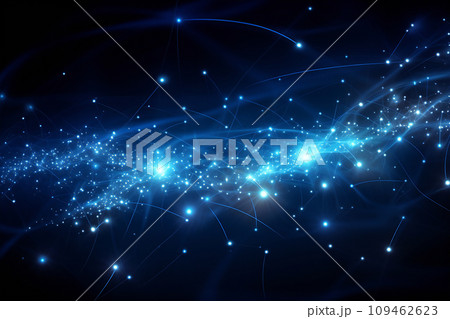青い電子空間の背景素材 青い電子空間の背景素材 109462623