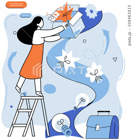 Business automation vector illustration. Smart engineering constructs foundation business efficiency Automated processes dance to rhythm technological innovation Intelligent workflow is heartbeat Business automation vector illustration. Smart engineering constructs foundation business efficiency Automated processes dance to rhythm technological innovation Intelligent workflow is heartbeat 109463815