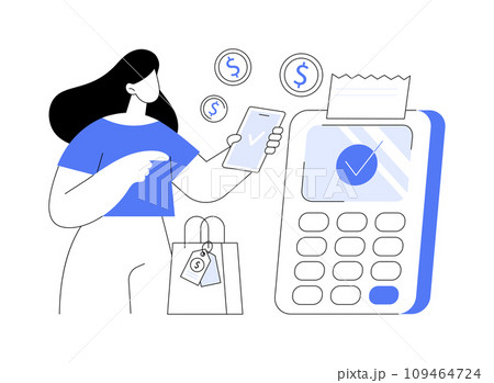 Make payments isolated cartoon vector illustrations. 109464724
