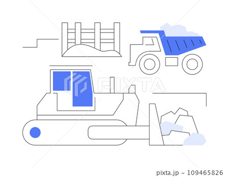 Construction waste handling abstract concept vector illustration. 109465826