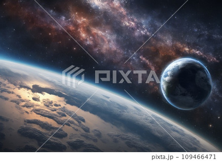 planets and stars in space, space objects 109466471