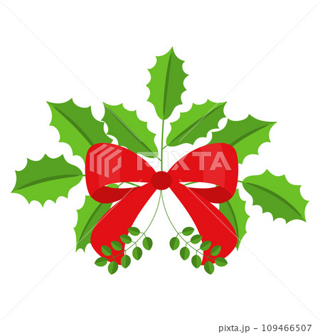 Christmas wreath design element. Winter holiday decoration. Christmas wreath design element. Winter holiday decoration. 109466507