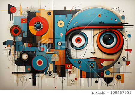 Abstract compositions that symbolize emotions through landscapes Abstract compositions that symbolize emotions through landscapes 109467553