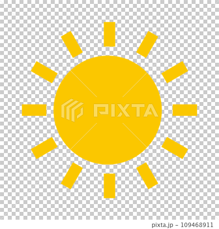 Sun illustration, icon representing sunlight Sun illustration, icon representing sunlight 109468911