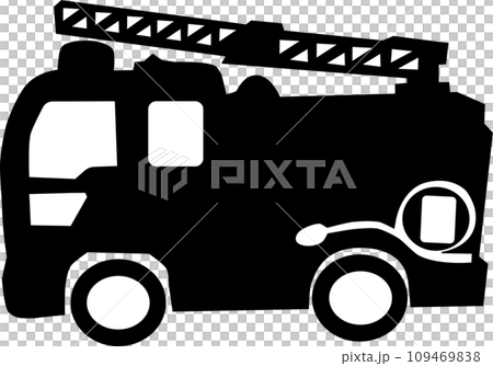 simple fire engine silhouette simple fire engine silhouette 109469838