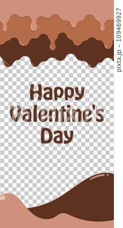 Frame material_dripping chocolate Frame material_dripping chocolate 109469927