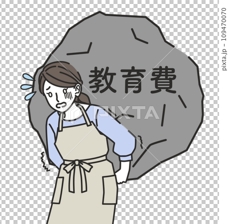 Women struggling with education costs 109470070