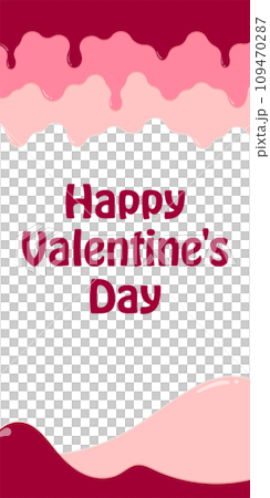 Frame material_Dripping liquid_Pink 109470287