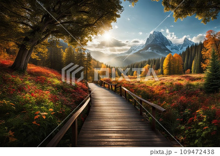 panorama of beautiful countryside, landscape panorama of beautiful countryside, landscape 109472438