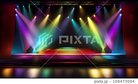 ステージ・舞台・スポットライトの素材 109473084