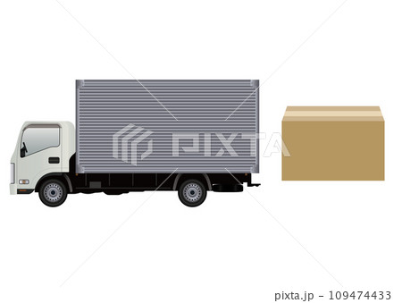 トラックと荷物 109474433