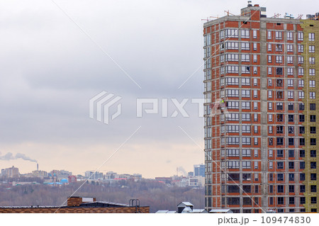 View of new building in process of construction View of new building in process of construction 109474830