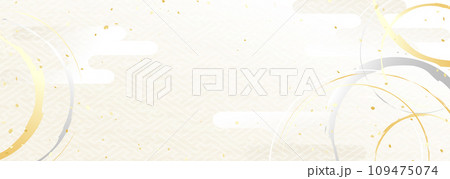 和風伝統柄ベクターイラスト背景	 109475074