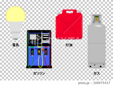 電気とガソリンと灯油とガス 109475417