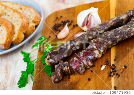 Popular Spanish sausage cured pork 109475956