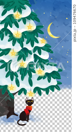 樅樹上的黑貓 109476670