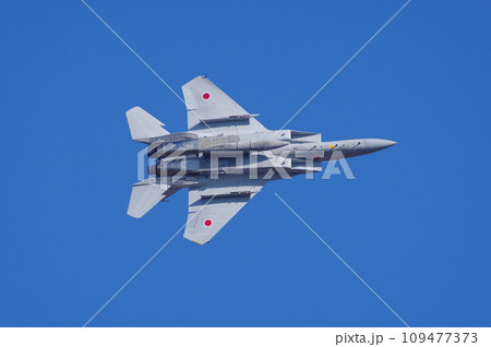 航空祭で機動飛行を行う航空自衛隊のF-15イーグル 109477373