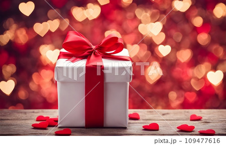 Heartfelt gift: Valentine's Day box 109477616