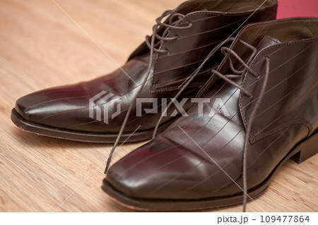 Elegance Underfoot: Classic Brown Leather Dress Shoes Elegance Underfoot: Classic Brown Leather Dress Shoes 109477864