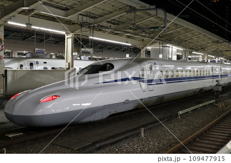 東京駅23:30・東海道新幹線ホームにて 東京駅23:30・東海道新幹線ホームにて 109477915