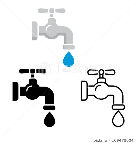 水道アイコンセット 109478004